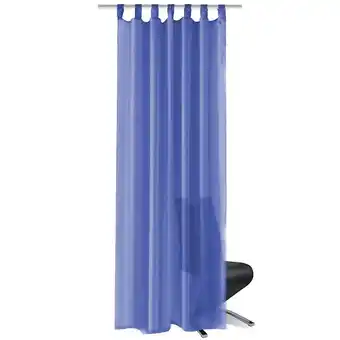 Bricorama Rideau occultant 2 pcs voile 140 x 175 cm bleu royal - bleu offre