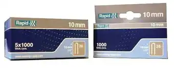 Agrafes pour cùble n° 36 10 mm boßte de 5000 - rapid - 11884410