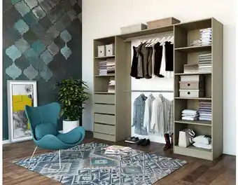 Brico Dépôt Kit dressing qazus décor chêne clair offre