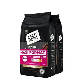 Carrefour Market Carte noire café en grains maxi format offre