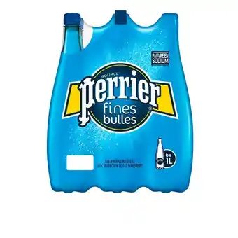 Carrefour Market Perrier fines bulles eau gazeuse minérale naturelle offre