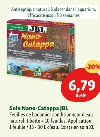 Maxi Zoo Jbl soin nano-catappa offre