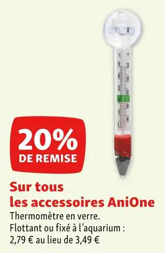 Maxi Zoo Anione 20% de remise sur tous les accessoires anione offre