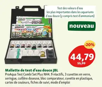 Maxi Zoo Jbl mallette de test d'eau douce offre