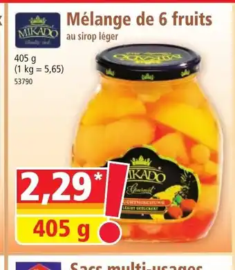 Norma Mélange de 6 fruits offre