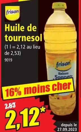 Norma Huile de tournesol offre