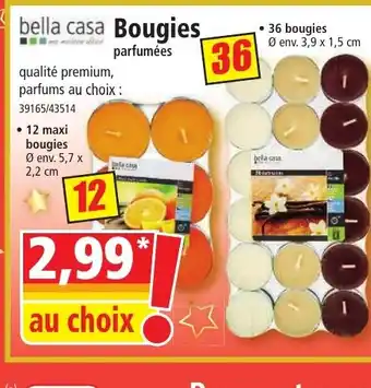 Norma Bella casa bougies offre