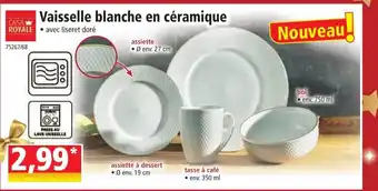 Norma Vaisselle blanche en céramique offre