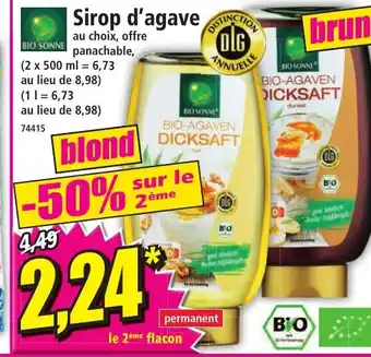 Norma Sirop d'agave offre