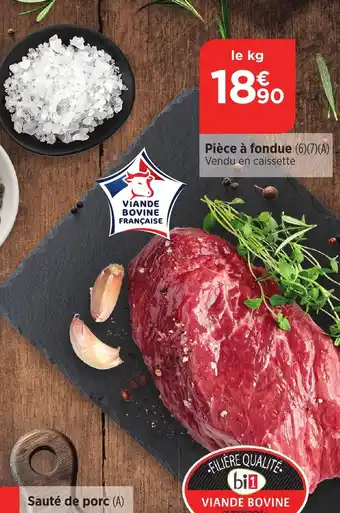 Bi1 Pièce à fondue offre