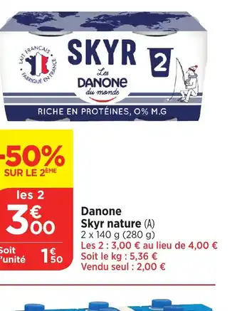 Bi1 Danone Skyr nature offre