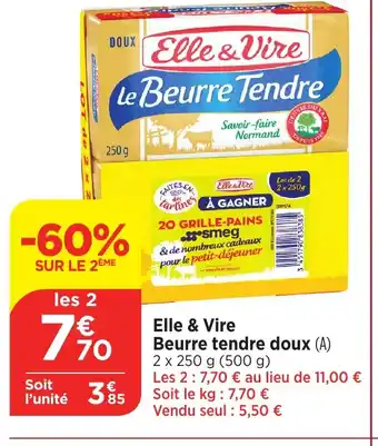 Bi1 Elle & Vire Beurre tendre doux offre