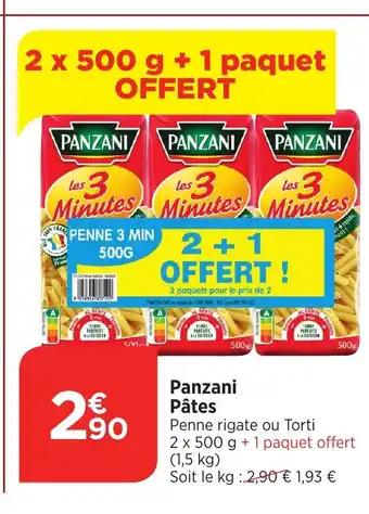 Bi1 Panzani Pâtes offre
