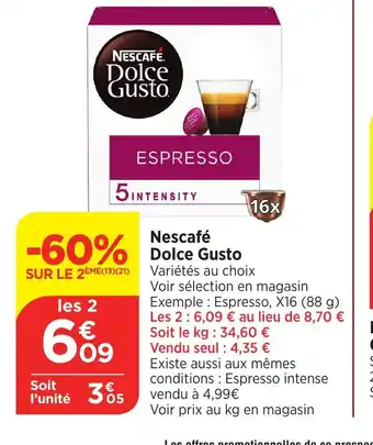 Bi1 Nescafé dolce gusto offre