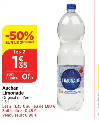 Bi1 Auchan Limonade offre