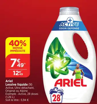 Bi1 Ariel Lessive liquide offre
