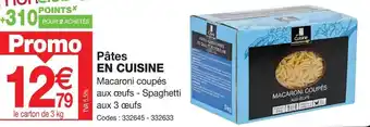 Promocash Pâtes EN CUISINE Macaroni coupés offre