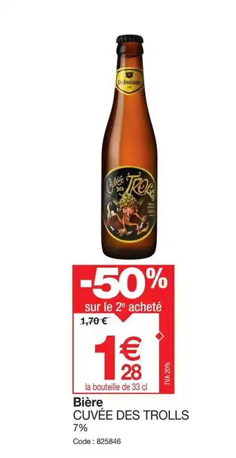 Promocash Bière CUVÉE DES TROLLS 7% offre