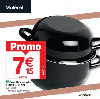 Promocash Cocotte à moules 2 litres Ø 18 cm offre