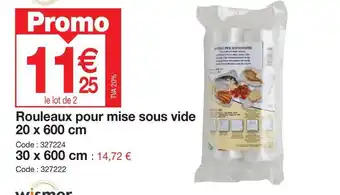 Rouleaux pour mise sous vide 20 x 600 cm