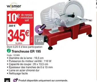 Promocash i Trancheuse ER 195 offre