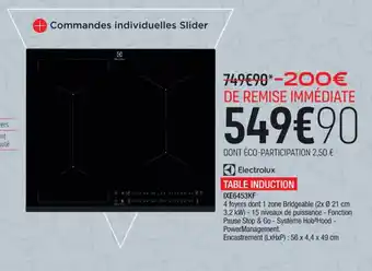 Extra TABLE INDUCTION IXE6453KF offre