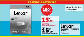Hyper U CLE USB 3.0 JUMPDRIVE M35*/** offre