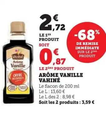 Hyper U ARÔME VANILLE VAHINÉ offre