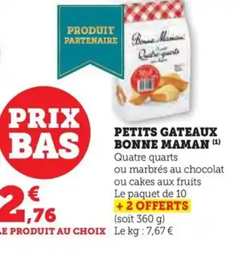 Hyper U PETITS GATEAUX BONNE MAMAN (¹) offre