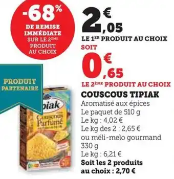 Hyper U COUSCOUS TIPIAK offre