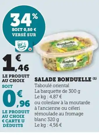 Hyper U SALADE BONDUELLE (¹) offre
