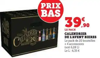 Hyper U CALENDRIER DE L'AVENT BIERES offre
