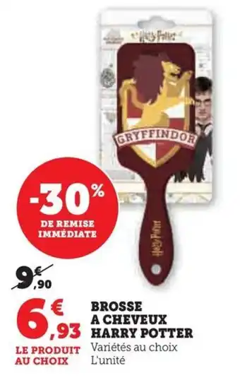Hyper U BROSSE A CHEVEUX HARRY POTTER offre