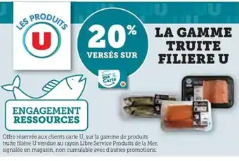 Hyper U LA GAMME TRUITE FILIERE U offre