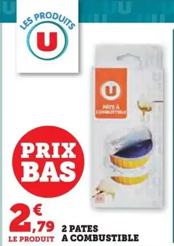 2 PATES A COMBUSTIBLE