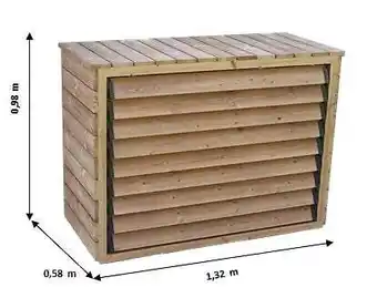 Bricomarché Cache climatiseur extérieur en bois offre