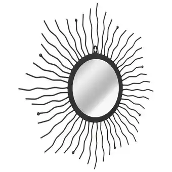 Bricorama Miroir mural éclat de soleil 60 cm noir - maison et jardin - décorations - miroirs - noir - noir offre