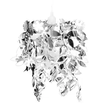 Bricorama Lustre paillettes feuilles 21,5 x 30 cm argenté - argent offre
