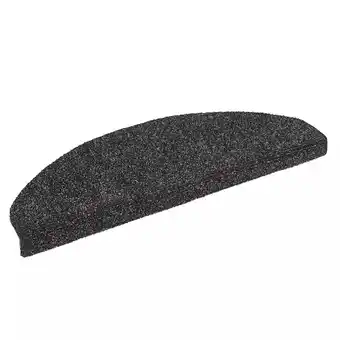 Bricorama Tapis d'escalier poinçon aiguilleté 15pcs 65x21x4 cm gris foncé - maison et jardin - décorations - petits tapis - gris - gris offre