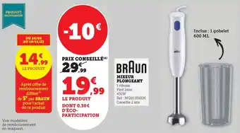 Hyper U MIXEUR PLONGEANT offre