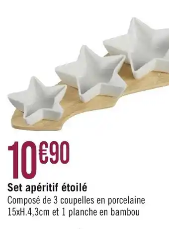 Géant Casino Set apéritif étoilé offre