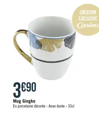Géant Casino Mug Gingko offre