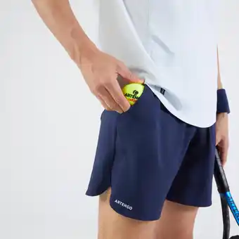 Decathlon Short de tennis homme - essential+ court bleu marine offre