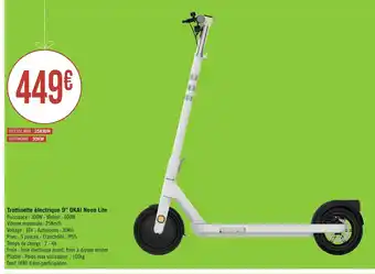 Géant Casino Trottinette électrique 9" OKAI Neon Lite offre