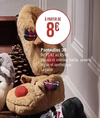 Pantoufles 3D