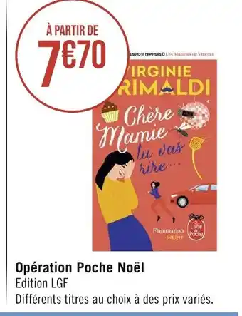 Géant Casino Opération Poche Noël offre