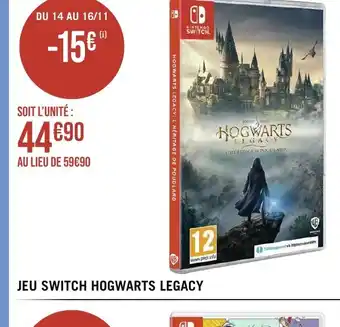 Géant Casino JEU SWITCH HOGWARTS LEGACY offre