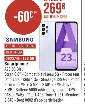 Géant Casino Smartphone offre