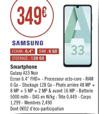 Géant Casino Smartphone offre
