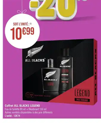 Géant Casino Coffret ALL BLACKS LEGEND offre